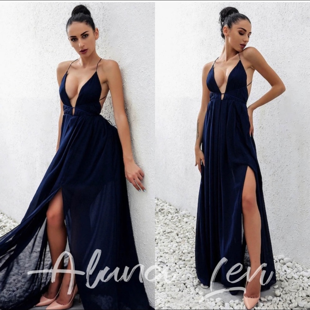 Strappy multi-tie maxi dress